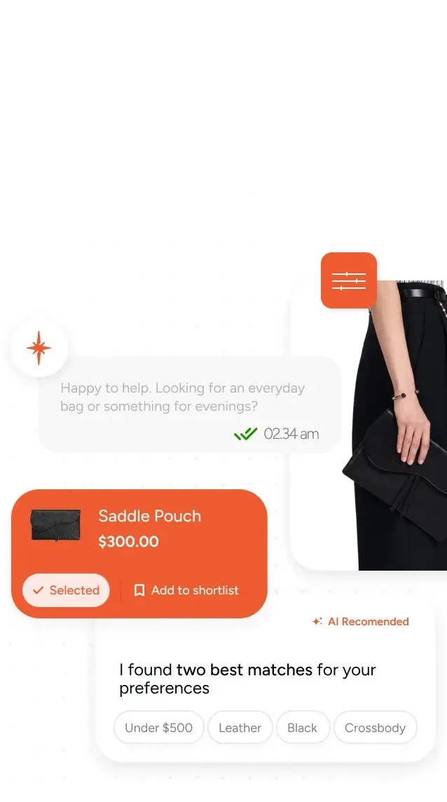 Saddle pouch product discovery (mobile)