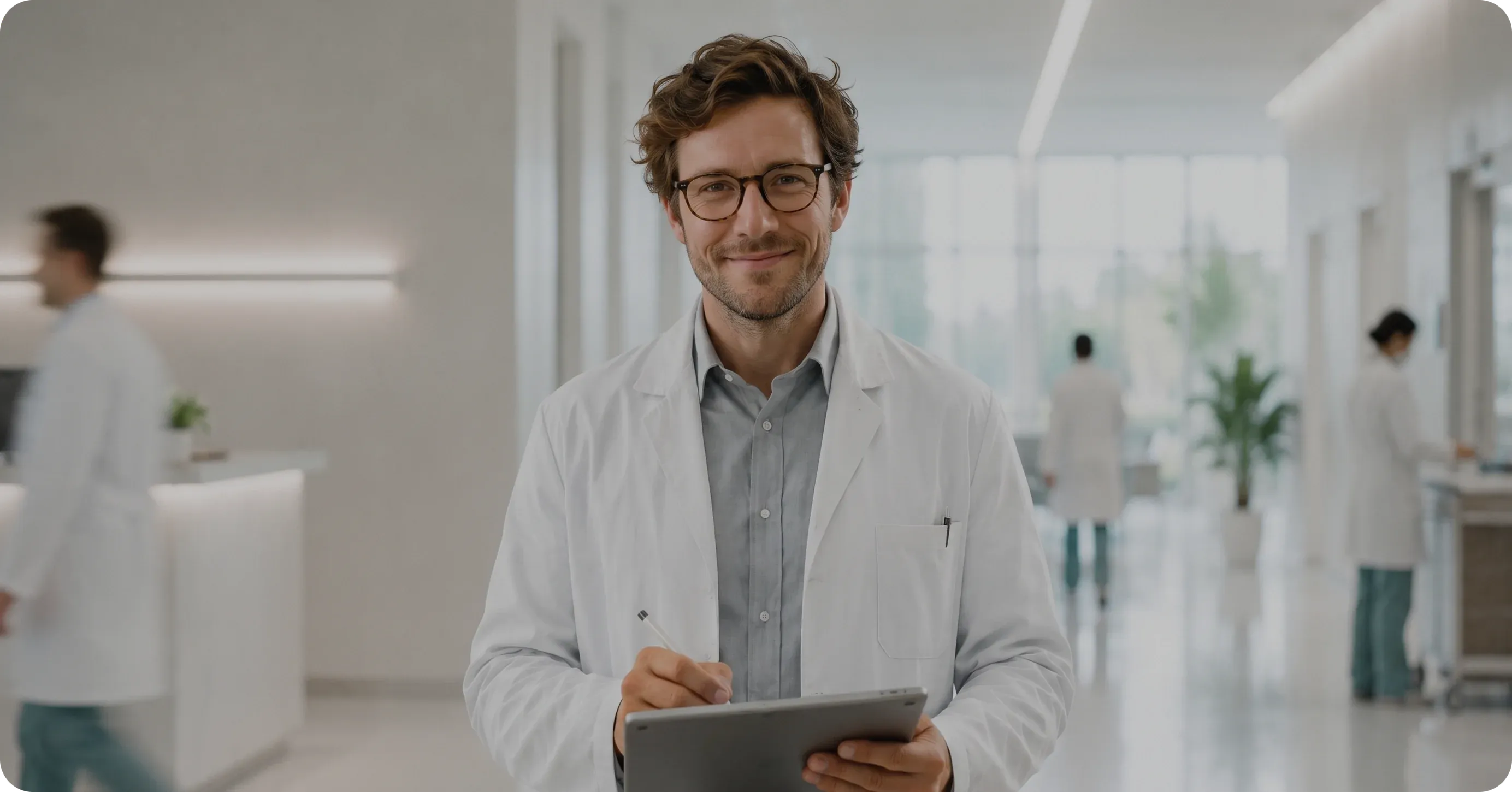 Healthcare spotlight portrait