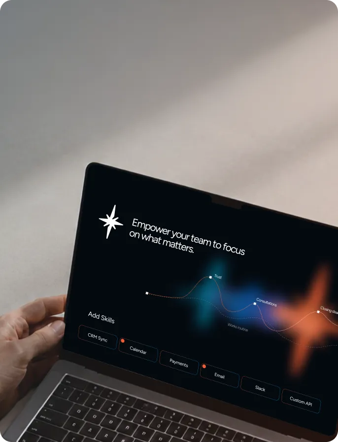 Laptop showing a Studio workflow screen